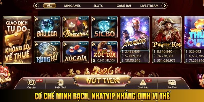 Cơ chế minh bạch, Nhatvip khẳng định vị thế